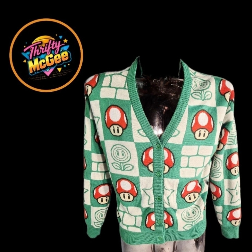 Retro Gaming Themed Cardigan